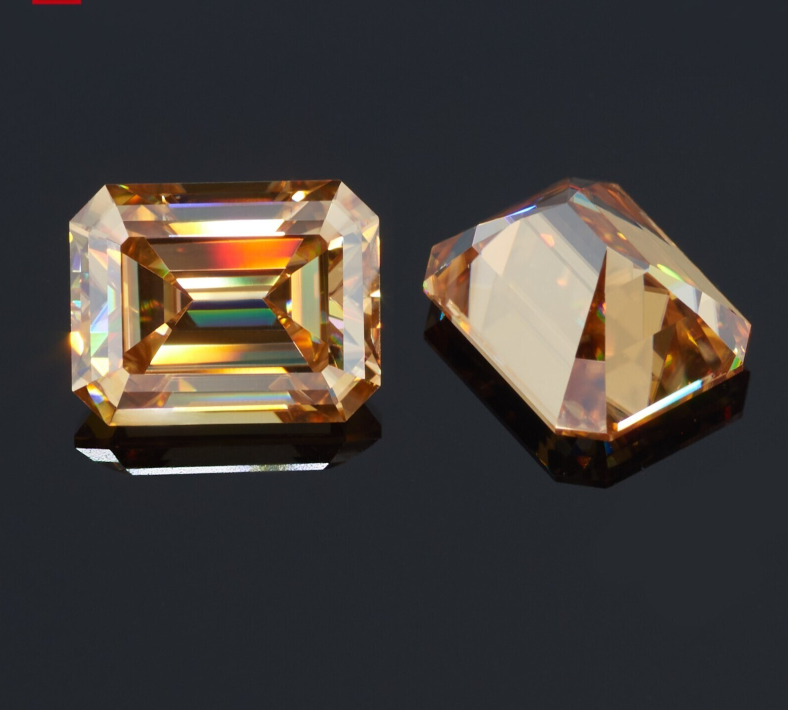 2.94 Ct Natural Gold color 'D' VVS1 Unheated Loose Diamond Emerald Cut Luxury