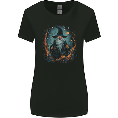Ein Weiser Alter Zauberer Fantasy Damen Weiter Schnitt Maglietta