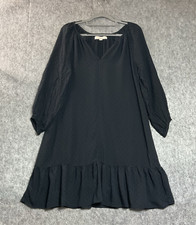 Loft Dress Womens Medium Black Capsule Minimal Boho Goth Everyday Norm Casual