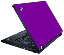 PURPLE Vinyl Lid Skin Cover Decal fits IBM Lenovo ThinkPad T61 Laptop