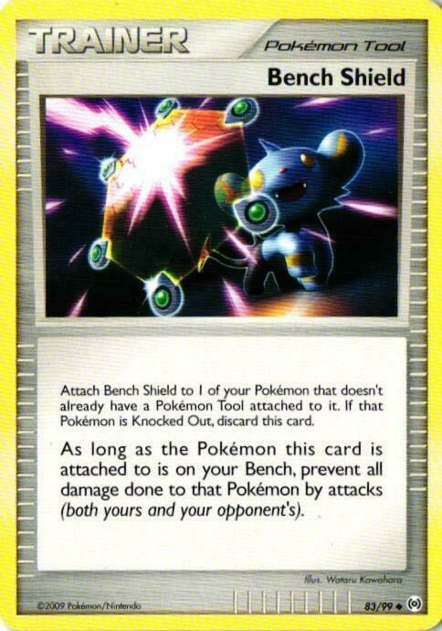 2009 Pokemon Card Trainer Bench Shield 83/99