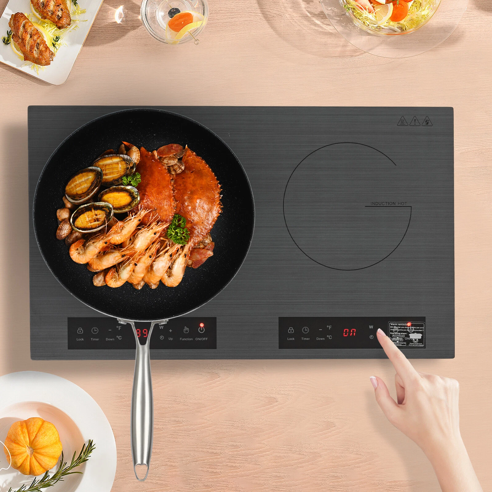 Portable Induction Cooktop Countertop Dual Cooker Burner Stove Hot Plate 4000W
Opens in a new window