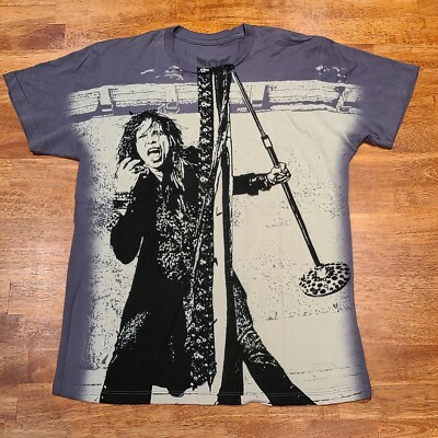 Aerosmith スカルデザイン Tシャツ ビンテージ　フェード Steven Tyler Aerosmith Andrew Charles T-Shirt Tee Mens Sz Small