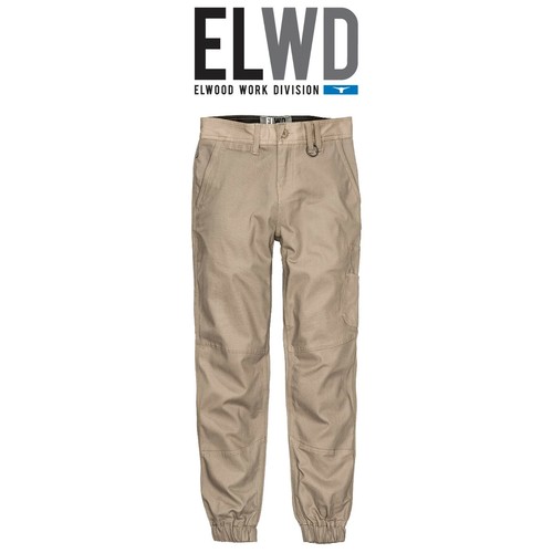 Womens Elwood Cuffed Work Pants Stretch Canvas Phone Pocket Tough
