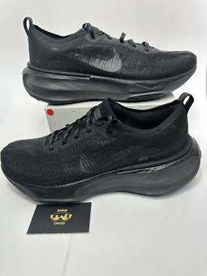 Nike ZoomX Invincible Run Flyknit 3 Triple Black Mens Size 10 DR2615-005