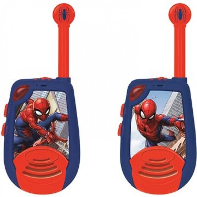 Spiderman Walkie Talkie 2er Set mit Gürtelclip Lexibook 2 Kilometer Reichweite