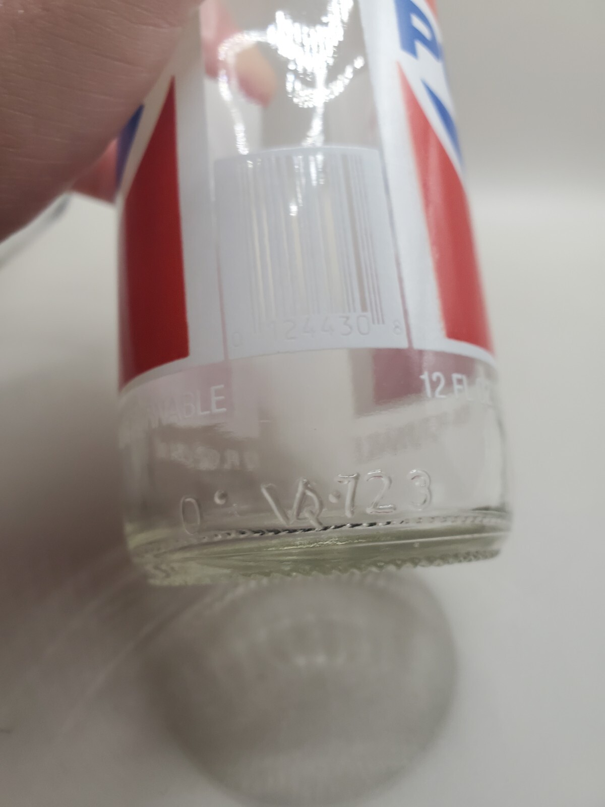Vintage 1980's-1990's Pepsi Longneck Bottle With Cap