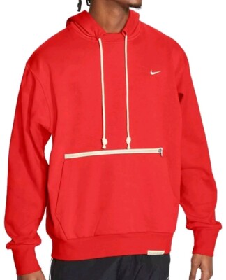 Mens Nike Standard Issue Pullover Basketball Hoodie Red Cv0864 Size 3XLARGE 