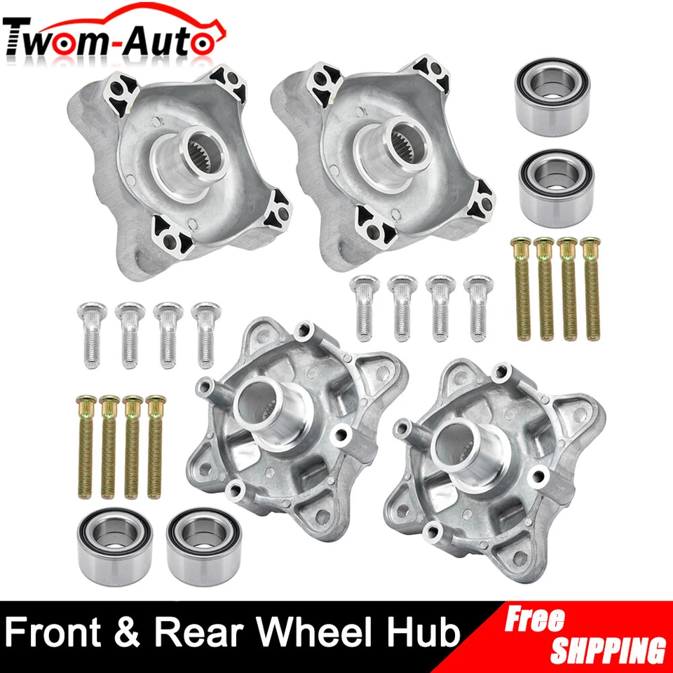 Bujes de rueda delanteros y traseros con kit de puños y cojinetes para Polaris Sportsman 570 700 800 Foto 3 de 4