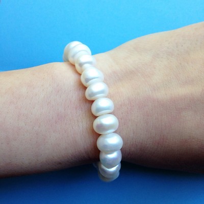 Genuine Cultured Freshwater Pearl Bracelet 7-8mm Pearl Bridesmaid Bracelet