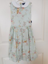 NWT Ralph Lauren Spring/Easter Floral Tie Dress with Peter Pan Collar: 5 years