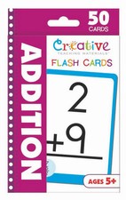 NEW 50 Addition Flash Cards Kindergarten First Grade Teaching Materials Ages 5 