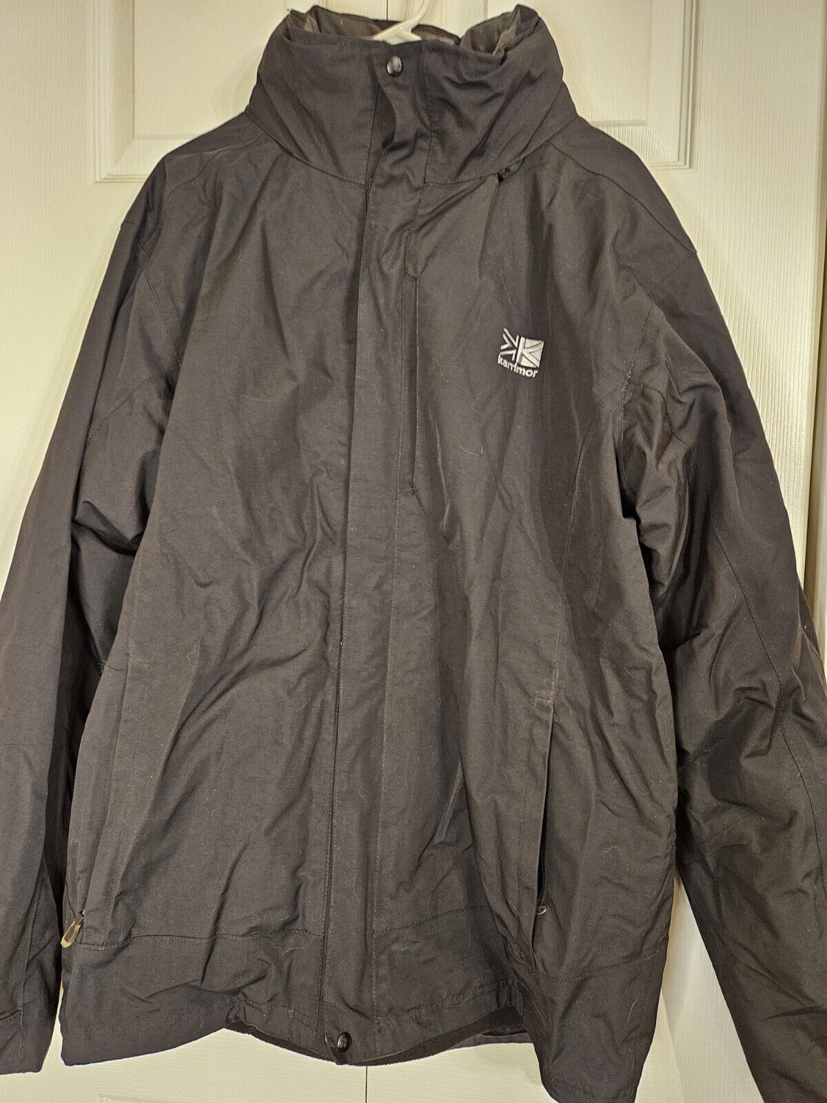Karrimor Men's XL Winter Coat Jacket 3 In 1 Hooded Insulated Black