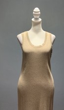Banana Republic Women's Sz Medium Petite Metallic Sleeveless Sweater Dress