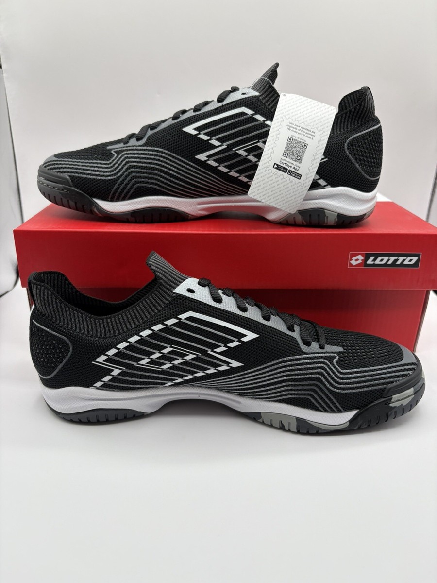 New Lotto Tacto 250 Indoor Soccer Shoes Mens Size 11 Black White