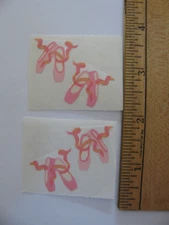 Lot of 2 Mrs. Grossman's BALLET SLIPPERS Each Mod 2" X 1.5" NOS