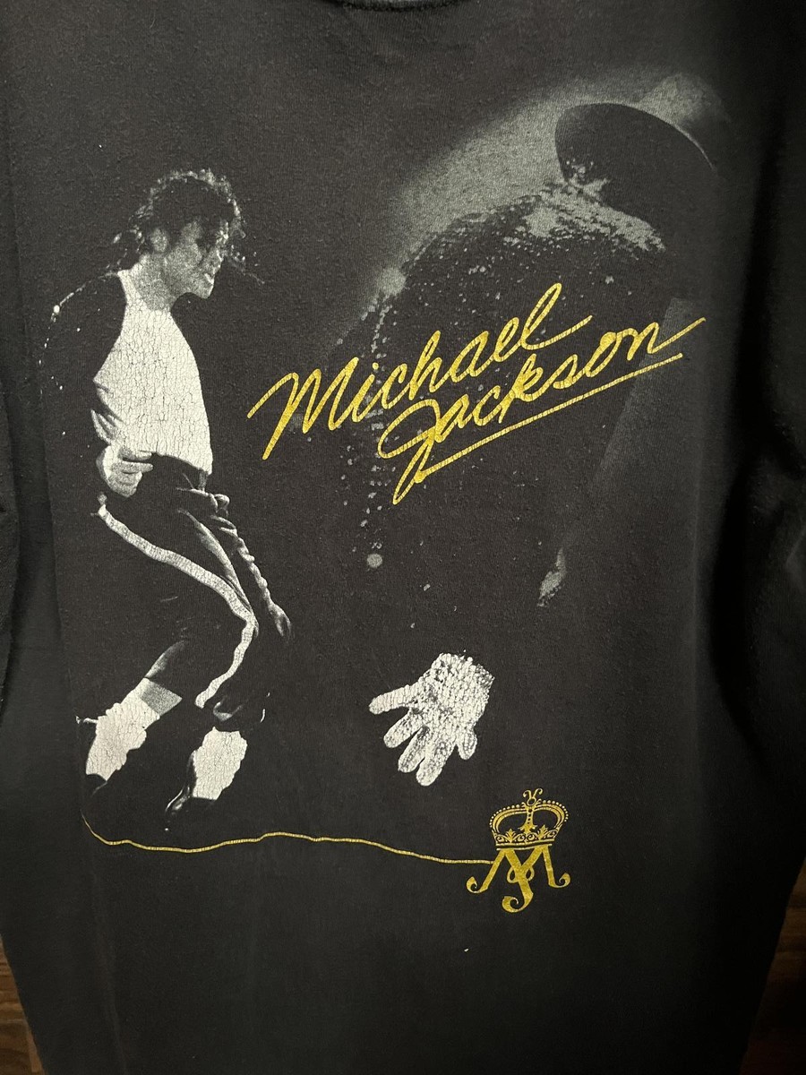 Michael Jackon Gold Lettering - White Glove T-shirt | eBay