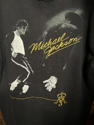 Michael Jackon Gold Lettering - White Glove T-shirt | eBay