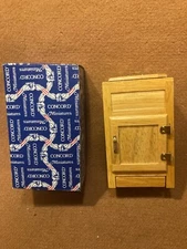 VINTAGE CONCORD DOLLHOUSE NATURAL WOOD ICE BOX #2686, BEAUTIFUL, MINT, NIB! WOW!