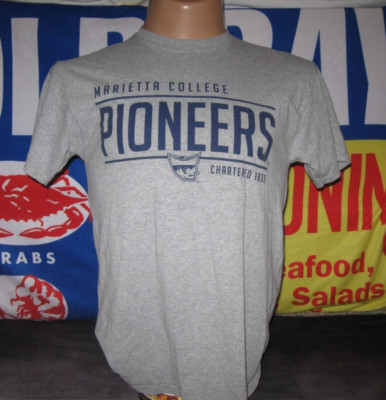 MARIETTA COLLEGE Pioneers T Shirt Men's Medium Jerzees OAC NCAA Division 3 OHIO