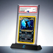 PSA-BGS-CGC Full Metal Display Stand | Sheen Black Graded Card Slab Holder