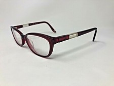 ESCADA VES300 Eyeglasses Frame Italy 53-16-140 Wine Red Crystal CY90