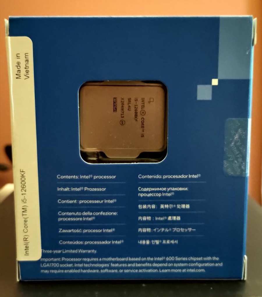 Intel Core i5-12600KF Processor (4.9 GHz, 10 Cores Intel Core i5-12600KF Processor (4.9 GHz, 10 Cores
