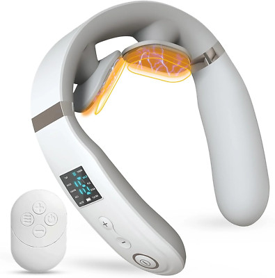 Neck Massager with Heat, Intelligent Electric Neck Massagers for Deep Tissue, Po