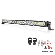 20 Inch LED Light Bar Single Row Off Road Lights 200W Spot Flood Combo 20 inch