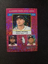 2024 Topps Heritage Sparkle Parallel #202 Valdez Blanco Skubal Astros Tigers