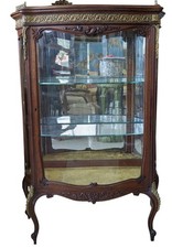 Antique French Louis XV Style Curio Cabinet, Vitrine, 51″H, PA6988TF