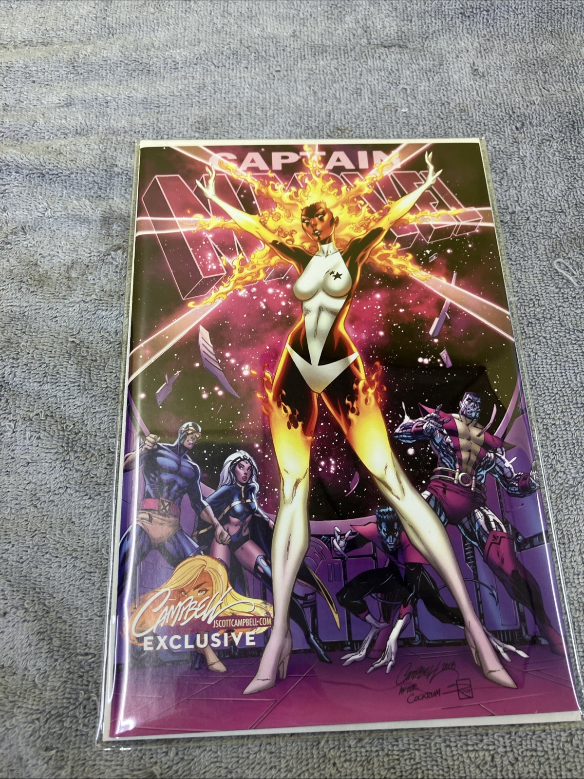 Captain Marvel #1 J Scott Campbell.Com Exclusive Cover Variant - D (Marvel...