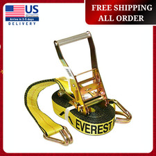 2 In. X 27 Ft. Heavy-duty Ratchet Tie-down Trailer Strap 10000 Lbs.