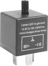 CF-13 LED Flasher Relay, Universal 12V Car Flasher Relay for LED Turn Signal Fix