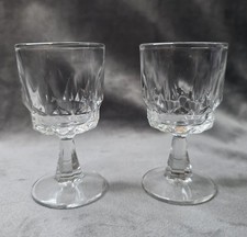 Arcoroc France Mini Artic Footed Wine Glasses Goblets Serviceware 2 Vintage