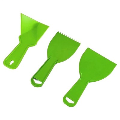 Flexibles Schaber Set 3-teilig mit ergonomischen Griffen für Entlackungsaufgabe