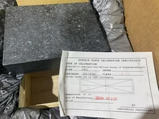 4401-1597 6" X 8" X 2" Granite Surface Plate, Grade B, 0 Ledge