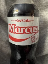 Share a Coke with  Marcus  2025 Personalized Gift Coca~Cola Bottle 20oz Diet