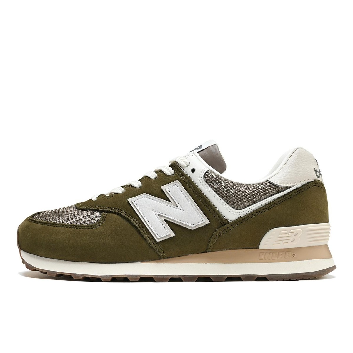 New Balance 574 Calcium Dark Silver Metallic Width D U5742RG Men's