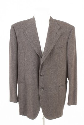 Ed. Meier Sakko Herren Gr. 58 Mehrfarbig 100% Kaschmir Made in Italy