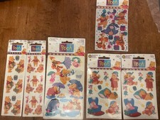 Vintage Sandylion Winnie The Pooh Stickers Strips Sheet Lot