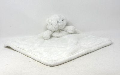 SL HOME So Dreamy White Teddy Bear Lovey Plush Security Blanket EUC Super Soft