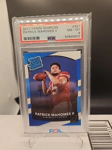 2017 Donruss Patrick Mahomes Rc #327 PSA 8 50890603