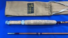 Vintage JD SHARP Ltd IMPREGNATED SCOTTIE The Featherwaite 8ft # 5/6 Cane Fly Rod