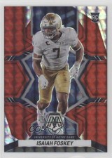 2023 Panini Mosaic Draft Picks Red Mosaic Prizm 41/99 Isaiah Foskey #32 uk2