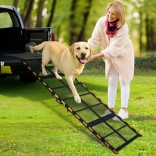 Hunderampe Auto Klappbar 190cm, rutschfest, bis 90kg, Outdoor, Kofferraum