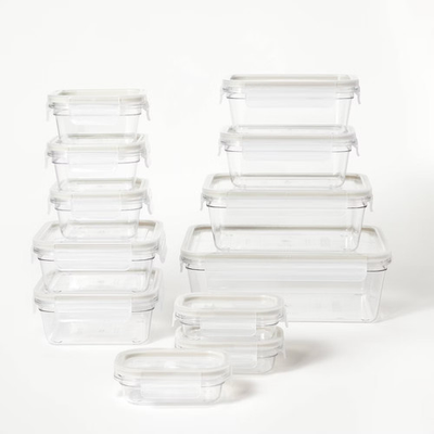 #ad Figmint Food Storage Jars Containers Clear 24pc Set of 12 Tritan Containers $21.24