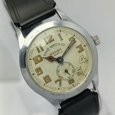 Titus Watch Co Officer Manual Winding Sub-Second 7421 Vintage Men s Watch