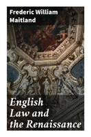 Frederic William Maitland | English Law And The Renaissance | Taschenbuch