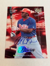 2007 Fleer Ultra Michael Bourn 240/349 Rookie Auto Phillies SP
